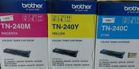 หมึกพิมพ์ เลเซอร์สี Brother TN-240 C / M /Y ของแท้สำหรับเครื่องพิมพ์ ฺBrother HL-3040CN  HL-3045CN HL-3070CW  HL-3075CW  DCP-9010CN  MFC-9120CN  MFC-9125CN  MFC-9320CW  MFC-9325CW