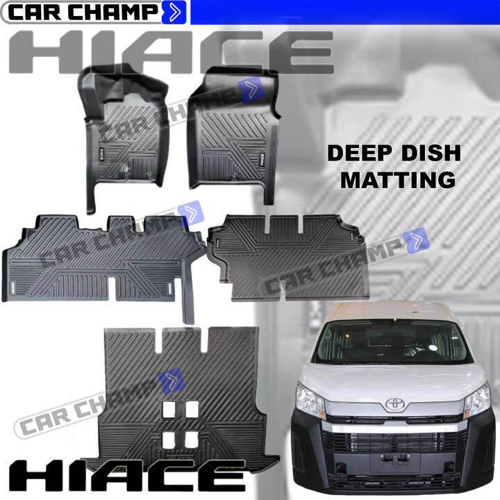 Toyota HiAce Commuter Deluxe 2023 OEM Deep Dish Matting FULL SET ( Car