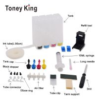 Toney King ถัง Ciss สำหรับ HP 140 141ตลับหมึก Photosmart C4473 C4480 C4593 C5273 C5293 Deskjet D4363ระบบหมึก Ciss