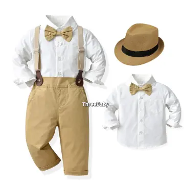 IBTOM CASTLE Baby Boys Wild One First Birthday Outfit, Bow Tie Romper,  Suspenders, Short Pants & Headband Cake Smash Leisure Clothes Set, 4-Piece  - Walmart.com