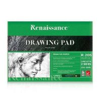สมุด สมุดวาดภาพ A4 Renaissance สมุดวาดรูป สมุดวาดเขียน 200 แกรม ผิวเรียบ R.205 จำนวน 1 เล่ม กระดาษร้อยปอนด์