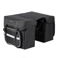 Bike Rack Trunk Bag Double Pannier Bags Waterproof Bicycle Rear Seat Panniers Pack Cycling Rack Trunk Bags 25/30L and Rain Cover