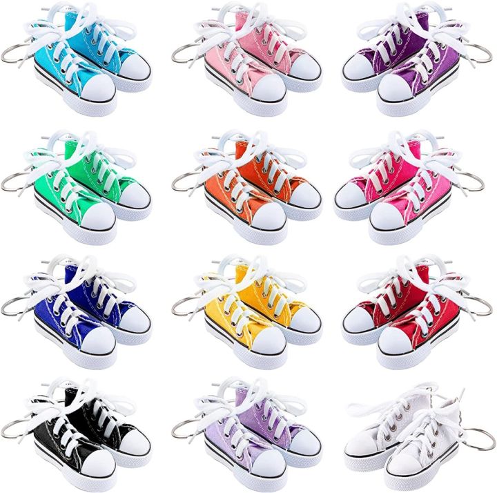 cw-shoes-keychain-canvas-sneaker-tennis-shoe-keyrings-car-pendent-chain-men-accessories