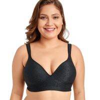 2021Delimira Womens Jacquard Everyday Full Coverage Comfort Seamless Foam Contour Wire Free Bra