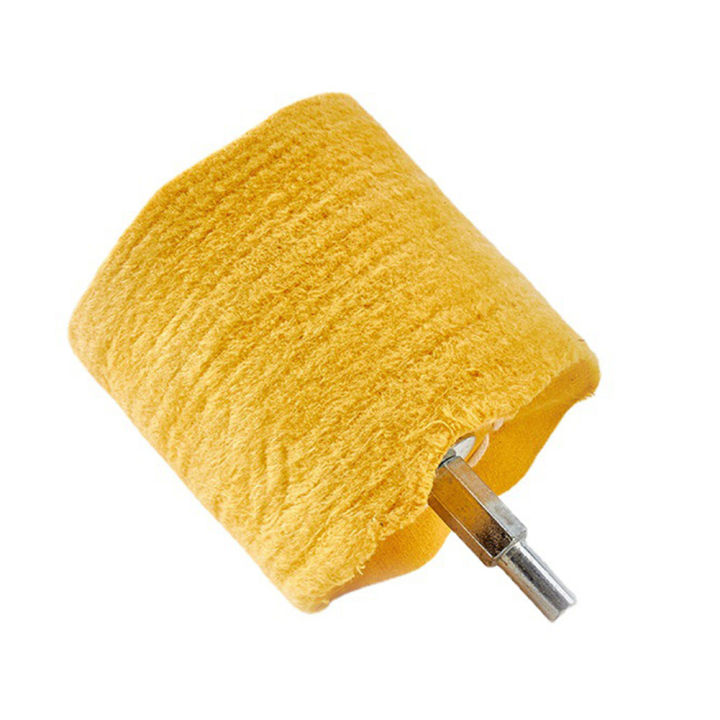 1ชิ้นผ้าฝ้ายผ้าขัดขัดล้อ6มิลลิเมตรก้านผ้าล้อแผ่นขัดสำหรับบดขัดไม้โลหะเครื่องประดับ