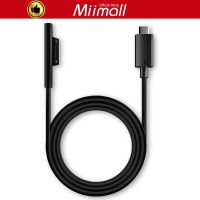 Miimall สายชาร์จ USB-C Type-C สำหรับ Microsoft Surface Pro X/3/4/5/6/7 Surface Laptop / Laptop 2 / Book 1 / Go / Studio 15V 3A การชาร์จทำงานร่วมกับ PD Power Supply-1.5 เมตร [สายเคเบิลเท่านั้น]