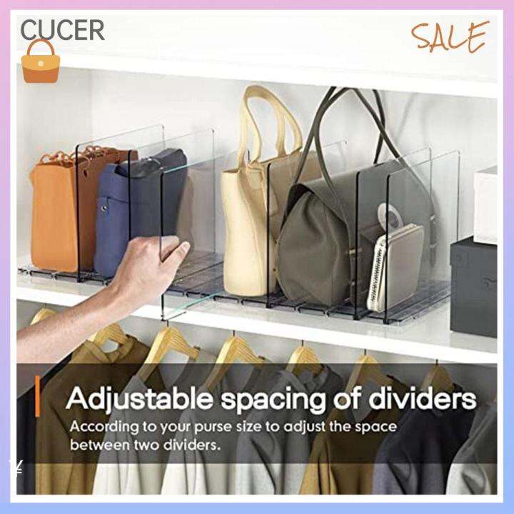 CBT Adjustable Bag Storage Display Rack Handbag Organization Kitchen Storage Shelf Storage Shelf