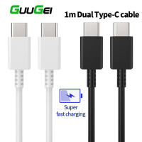 GUUGEI Samsung Type C To Type C 3A USB Fast Charge Samsung Usb C สายชาร์จข้อมูลสำหรับ Galaxy S21 Ultra 5G S20 S10หมายเหตุ20 10 A71 A51 A90