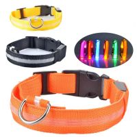 USB Rechargeable Pet Dog LED Glowing Collar Luminous Flashing Necklace Outdoor Walking Night Safety Supplies