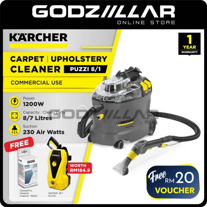 KARCHER PUZZI 8/1 /PUZZI 8/1 C Spray Extraction Cleaner/ Carpet Cleaner/  Upholstery Cleaner/ Pembersih