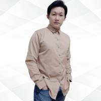 เสื้อเชิ้ตสีพื้น แต่งกระดุม ผ้าCotton by the buccaneer