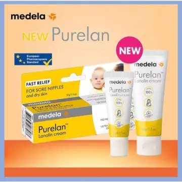 MEDELA Silicone Breastmilk Collector Free Purelan Nipple Cream 2.0 7G