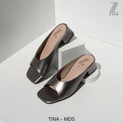 ZAABSHOES รุ่น TINA รองเท้าส้นก้อน 1.5 นิ้ว สี เทารมดำ (ฺํMDS) ไซส์ 34-44  รองเท้าแตะ รองเท้าไปเที่ยว รองเท้าใส่ที่ทำงาน เน้นหน้ากว้าง พื้นไม่ลื่น