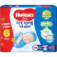 TÃ Dán Sơ Sinh HUGGIES NB70+6 cho bé dưới 5kg