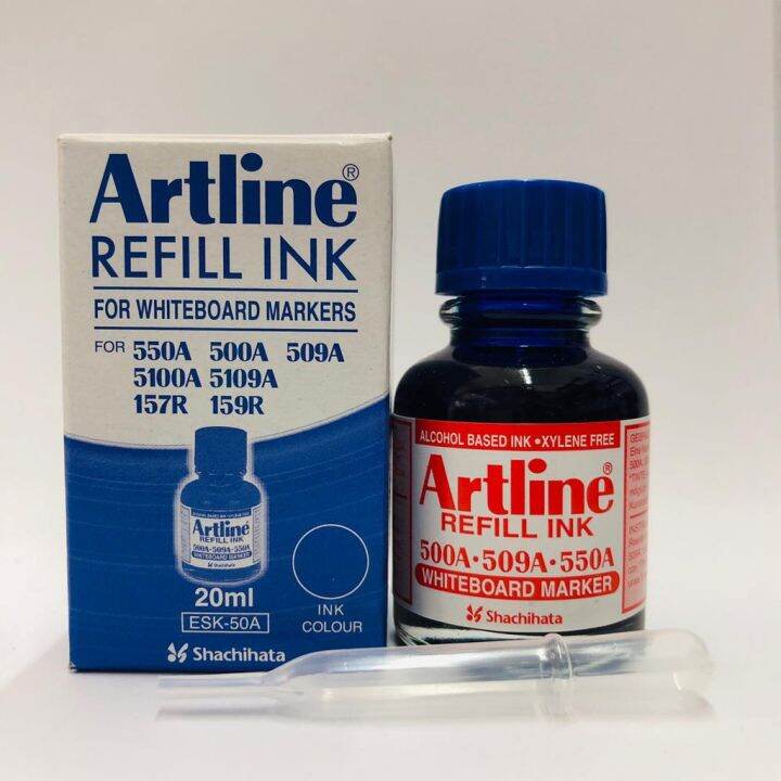 Artline Refill Ink For Whiteboard Markers 20ml (ESK50A) Lazada