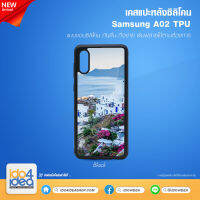 [ IDO4IDEA ] เคสแปะหลัง เปล่าสำหรับพิมพ์ภาพ รุ่น Samsung A02 ซิลิโคน ดำ (พร้อมแผ่นพิมพ์ภาพ)