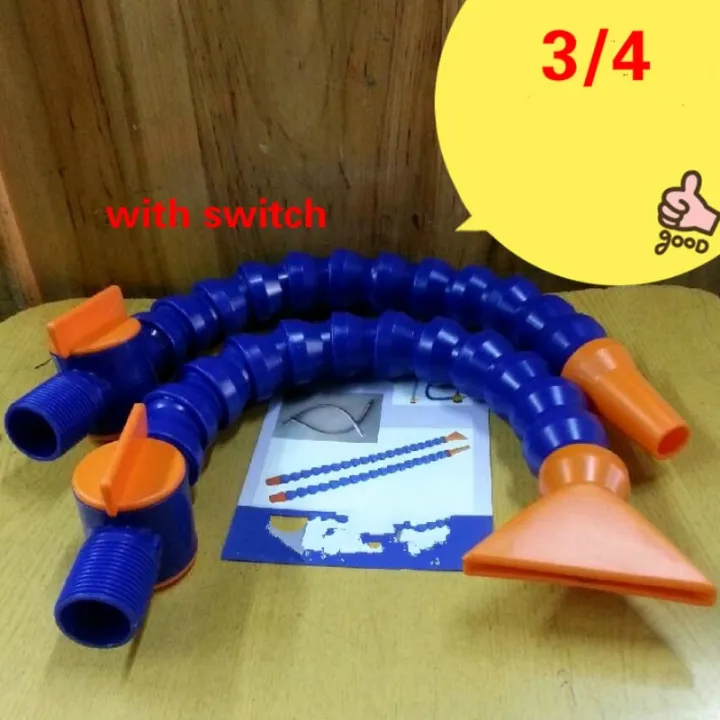 3/4 400600mm Plastic Flexible Water Oil Cooling Tube With Flat/round