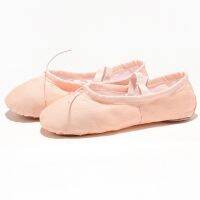 【Love ballet】 USHINE EU22-45ผ้าหัวรองเท้าแตะโยคะครูยิมออกกำลังกายในร่มผ้าใบสีดำรองเท้าเต้นรำบัลเล่ต์เด็กเด็กสาวผู้หญิง