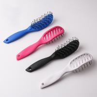 【CC】 Hair Comb 9-Row Detangling Styling Hairbrush Straight Curly Wet Scalp Massage Barber Accessories