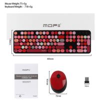 MOFii SWEET 2.4Ghz Wireless Keyboard And Mouse Set USB Optical Mouse And Keyboard Combos For PC Laptop Girls