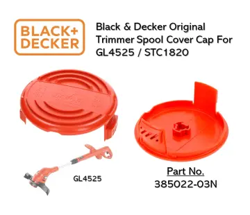 Black Decker A6481 Grass Trimmer CUTTER String Refill GL4525 SPOOL NYLON  LINE STC1820EPCF-B1 STC1820EPCF STC1820 BLACK AND DECKER BLACK&DECKER  BLACKDECKER BLACK+DECKER BLACK-DECKER B&D BD B+D B-D