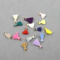 【YF】☋  80Pcs 1cm Hanging Tassel Trim Pendants Jewelry Earrings Ornaments Materials Accessories Small Fringe