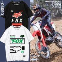 FOX racing mountain off-road personalized modified outdoor cycling clothing high street t-shirt mens short-sleeved t-shirt mens pure cotton