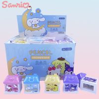 Sanrio ที่เหลาดินสอ Hello Kitty Kuromi Cinnamoroll 48ชิ้นนักเรียนโรงเรียนสำนักงานเครื่องเหลาดินสอเครื่องเขียนขายส่ง