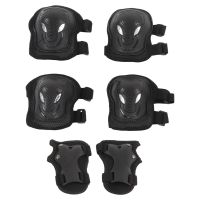 6pcs/Kit Ice Roller Skating Protective Gear Elbow Pads Wrist Guard Riding Knee Protector Sports Protective Gear Set Supports Braces