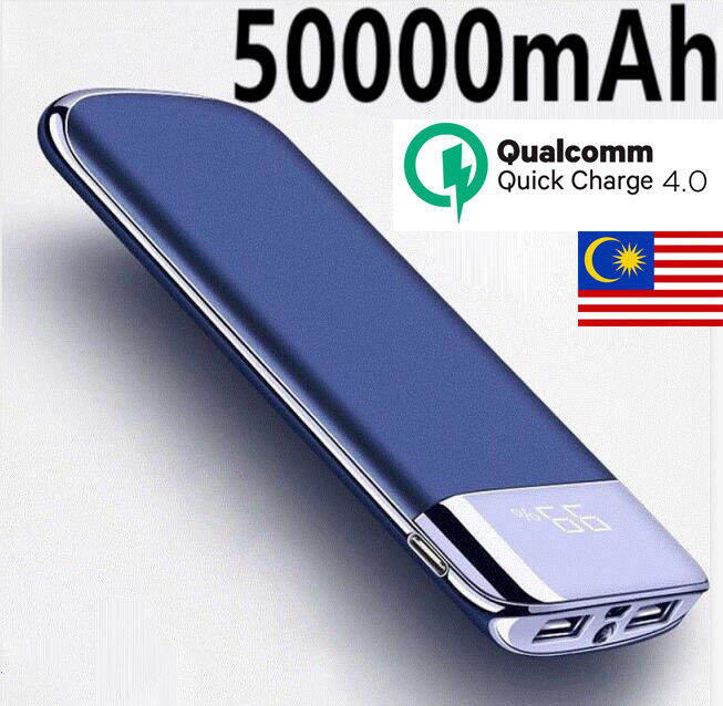 50000mAh Powerbank FAST CHARGING Large-Capacity LED Light USB MAH Type ...