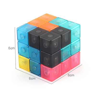 LT【ready stock】Magnetic Magic Cube Three-dimensional Fast Smooth Turning Puzzle Educational Toysของเล่นถูกๆ รูบิค 3x3 ของแท้1【cod】