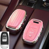 ปลอกหุ้มเคส Kunci Remote Mobil แบบนิ่มใหม่ปลอกผิวนอกสำหรับ Audi A4 A1 A3 S4 B7 B8 A6 A5 A7 A8 Q5 S5อุปกรณ์เสริม Q7 S6