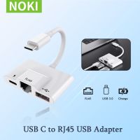 ประเภท USB C ถึงยูเอสบีอีเธอร์เน็ตอะแดปเตอร์ OTG USB/สายเคเบิล RJ45เครือข่ายแบบมีสายดองเกิลแลน10/100Mbps พร้อม Google Pixel สำหรับ Ipad Pro การชาร์จ