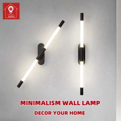 MZD【Warm Light】Minimalism Long Wall Lamp Bedroom ข้างเตียง Lamp Modern Simple Northern Europe Light Luxury Wall Lamp Living Room Hotel Wall Light