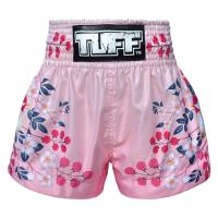 กางเกงมวย กางเกงมวยไทย  กางเกงกีฬาทัฟฟ์ มวยไทย กางเกงมวยไทยTUFF Kids Shorts Pink Sakura with Nightingale Bird