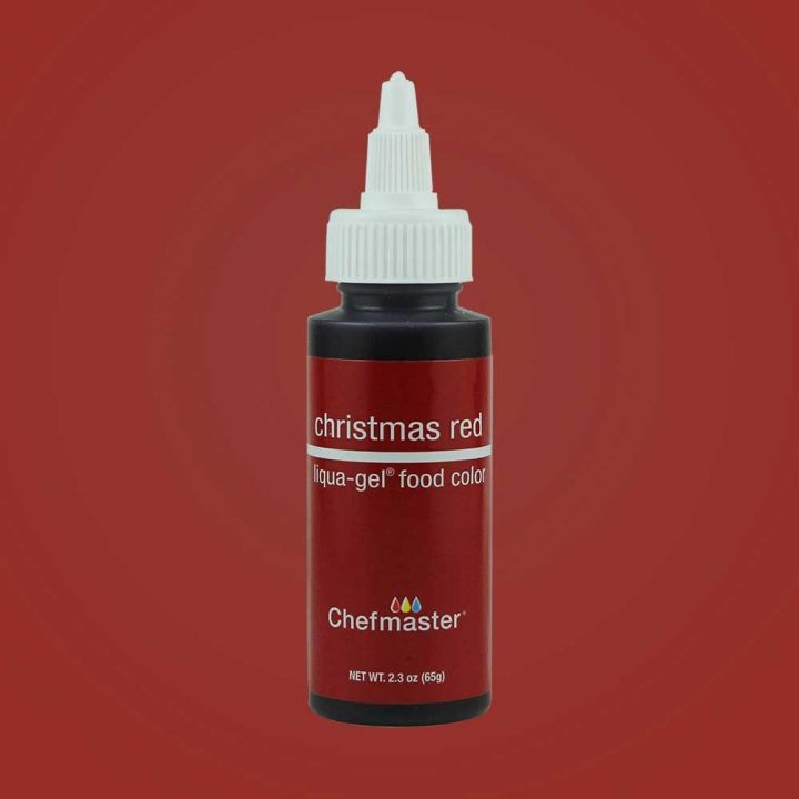 สีเจล สีน้ำแดงคริสมาส ขวด 65กรัม / Chefmaster 5056 Color Christmas Red 2.3 oz.(5056)