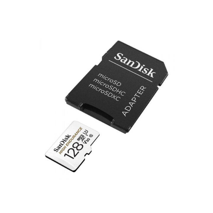 sandisk-high-endurance-microsdxc-sqqnr-128gb-with-sd-adaptor-ของแท้-ประกันศูนย์-2-ปี