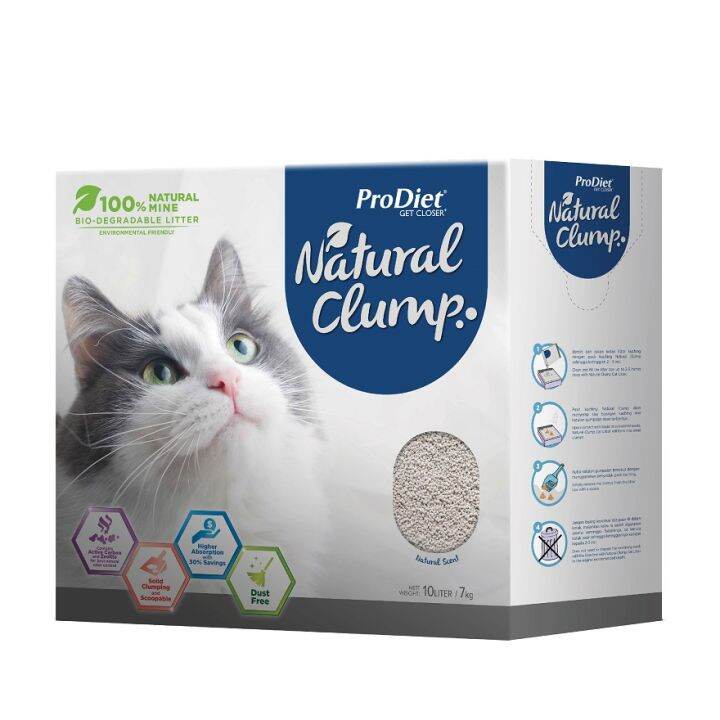 PRODIET Natural Clump Cat Litter 10L Lazada