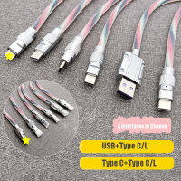 120W สังกะสีอัลลอยด์ USB ต่อ USB ประเภท C สายซิลิโคน TypeC ถึง TypeC Super สายเคเบิลข้อมูลสายชาร์จ PD 27W สำหรับโทรศัพท์ Xiaomi Samsung