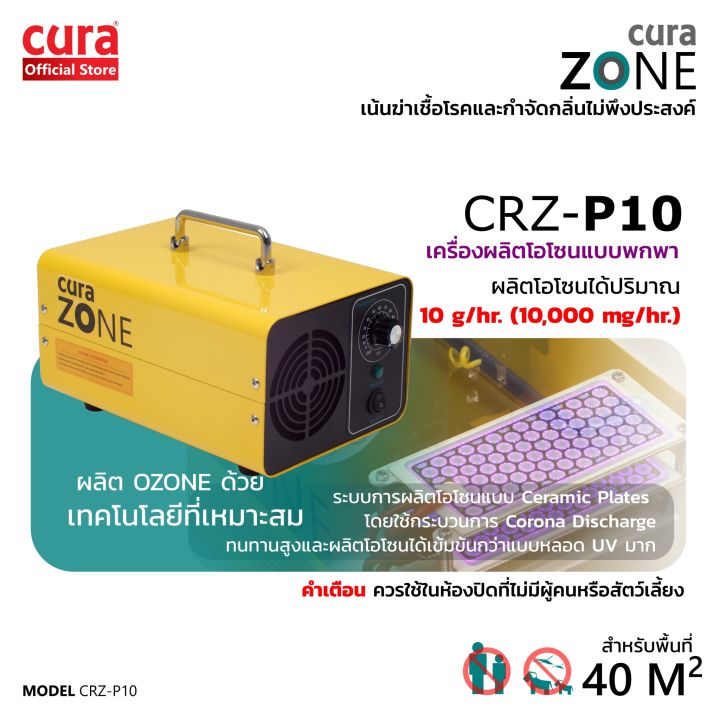 เครื่องผลิตโอโซน-cura-zone-รุ่น-crz-p10