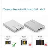 ประเภท CFexpress ประเภทเครื่องอ่านการ์ด USB3.1 Gen2ประเภท-อลูมิเนียมอัลลอยด์ CFA