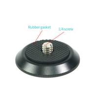 Aluminum Alloy Universal Round Quick Release Plate with 1/4 Screw for SLR Camera Tripod Mount Camera Photo Studio Accessories