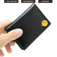 Cow Leather Business Name Card Holder Business Card Id Card Purse Credit Card Women Men