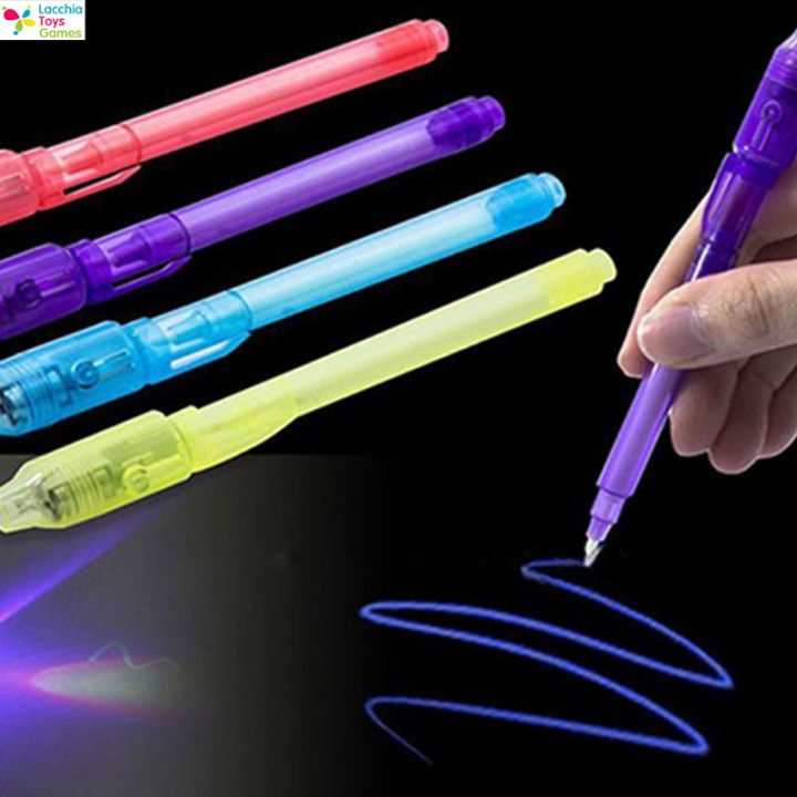 lt-ready-stock-7-pcs-uv-light-pen-set-invisible-ink-pen-kids-spy-toy-pen-with-built-in-uv-light-gifts-and-security-marking1-cod