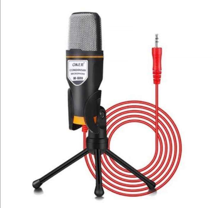 oker-microphone-condenser-m-888-ไมโครโฟน-ไมค์คอนเดนเซอร์-mic-คอมพิวเตอร์