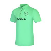 South Korea Malbon Spring And Summer Golf Mens Short-Sleeved Sports Casual Breathable Perspiration T-Shirt Stretch Male Polo Shirt