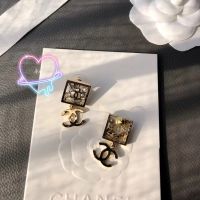 A.L.I.C.E CHANEL logo จี้ ตกแต่งมุก Rhinestone ต่างหู