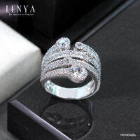 แหวน LENYA ETERNAL ประดับ SWAROVSKI ZIRCONIA ตัวเรือนเงินแท้ชุบโรเดียม ดีไซน์สวยไม่เหมือนใคร