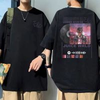 Rapper Juice Wrld Legends Never Die Album Double Sided Print T Shirt Unisex Hip Hop Rap Oversized Streetwear Men Fashion Tshirt S-4XL-5XL-6XL