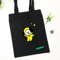 KPOP BTS Canvas Bag BT21 Cute Cartoon Storage Bag TATA KOYA CHIMMY Fans Gift